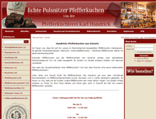 Tablet Screenshot of pfefferkuchen.de